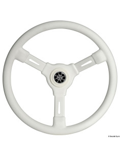 Volante bianco 3 razze 355 mm