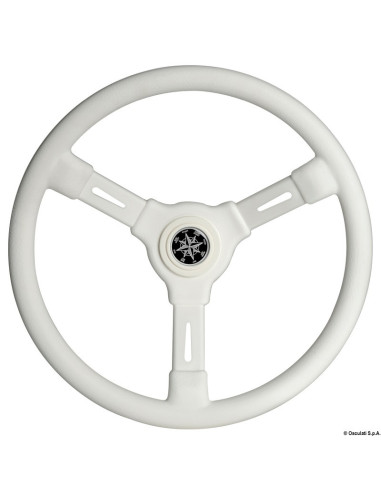 Volante bianco 3 razze 355 mm