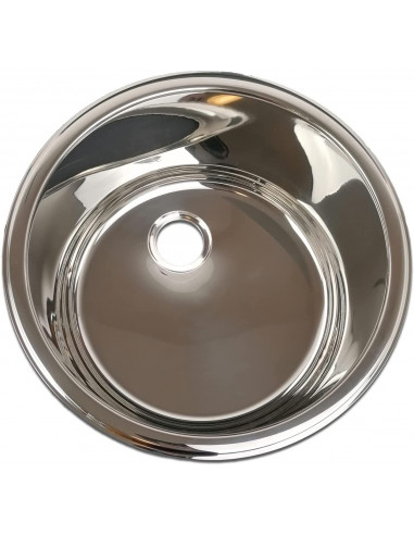 Lavello rotondo in acciaio inox