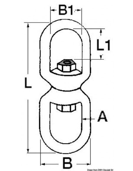 Girella in acciaio inox AISI 316