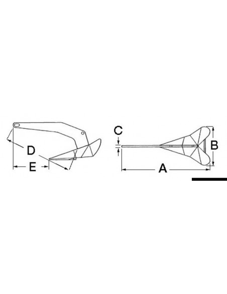 Ancora LEWMAR Delta® DTX in acciaio inox