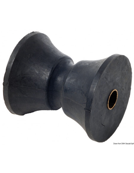 Puleggia di ricambio in gomma dura per musone