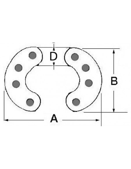 Falsa maglia per catena calibrata Falsa maglia per catena calibrata