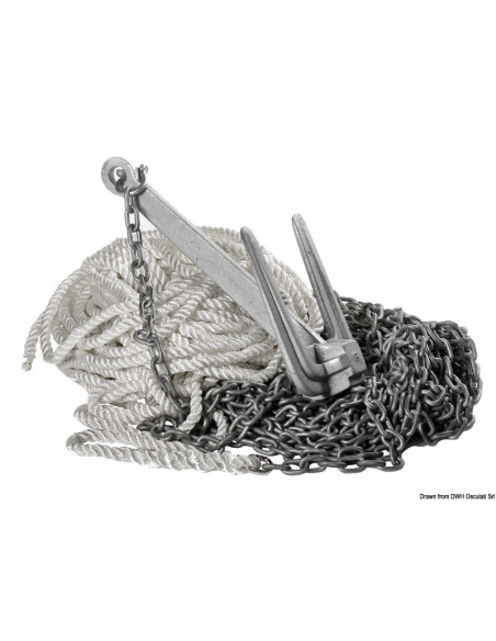 Package ancoraggio: cima, catena, giunto ed ancora