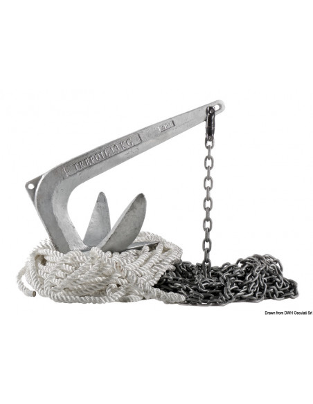 Package ancoraggio: cima, catena, giunto ed ancora