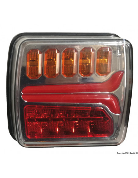 Fanale posteriore a LED dinamico