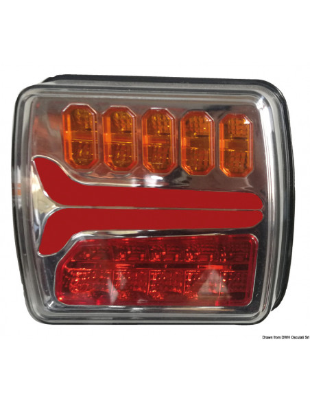 Fanale posteriore a LED dinamico