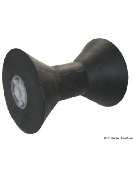 Rullo centrale reggichiglia con anima in plastica