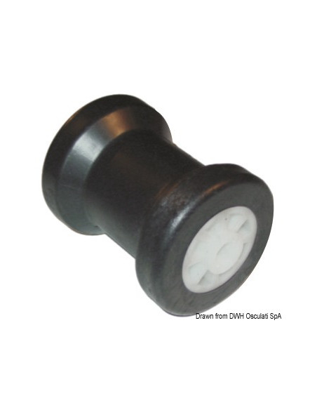 Rullo centrale reggichiglia con anima in plastica