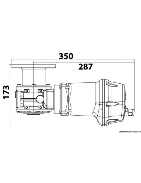 Kit verricello LEWMAR VX1 basso (300 W e 500 W)