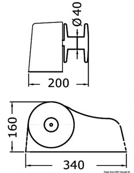 Verricello da tonneggio per tender Achill Tender Lift