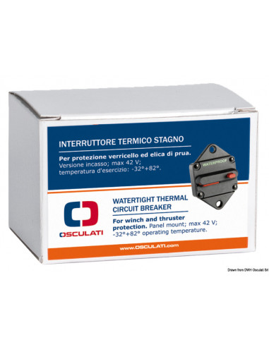 Interruttore termico stagno di protezione per verricello ed elica