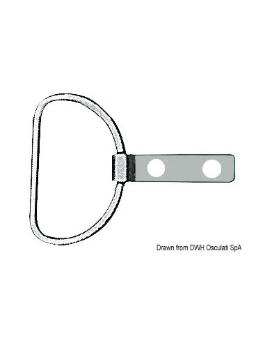Anello con piastrina in acciaio inox