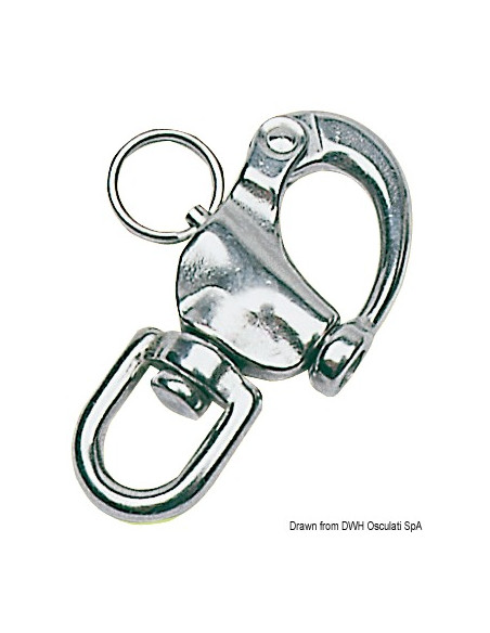 Moschettone in acciaio inox per spinnaker, drizze ed usi vari Moschettone in acciaio inox per spinnaker, drizze ed usi vari
