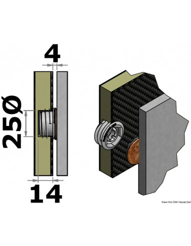 Sistema di fissaggio pannelli LP-DF8...