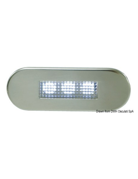 Luce di cortesia LED da incasso - frontale Luce di cortesia LED da incasso - frontale