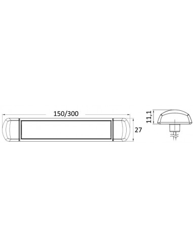 Luce LED da appoggio stagna