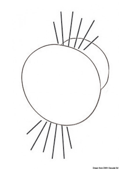 Luce di cortesia a LED da incasso - doppia verso il basso e verso l'alto