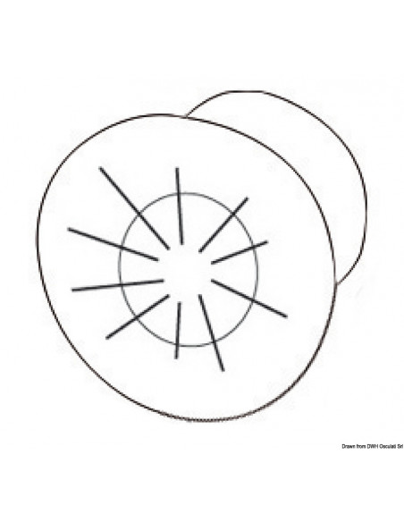 Luce di cortesia a LED da incasso - frontale