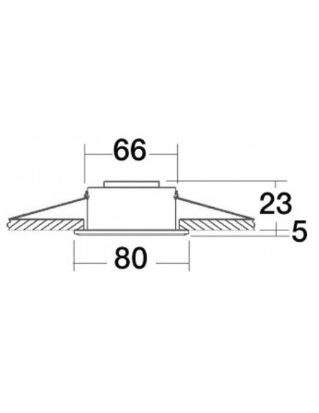 Plafoniera alogena da incasso Asterope