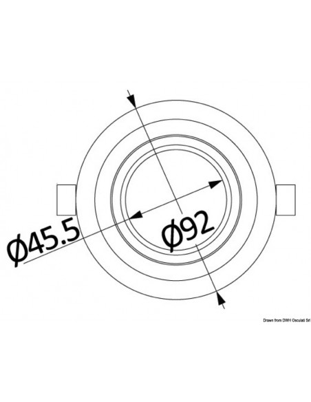 Plafoniera LED ad incasso orientabile