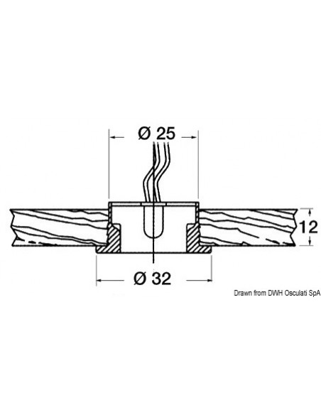Luce di cortesia LED da incasso FORESTI E SUARDI Circinus