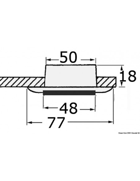 Plafoniera alogena da incasso BATSYSTEM Nova Classic