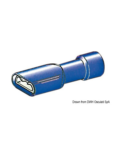 Faston completamente preisolato da 4,7 mm e 6,3 mm