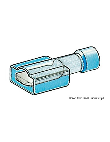 Faston completamente preisolato da 4,7 mm e 6,3 mm