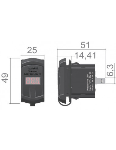 Presa di corrente con doppio USB