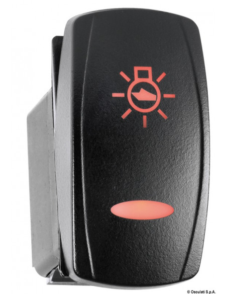 Interruttori a bascula impermeabili Marina TOP doppio LED