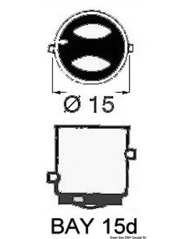 Lampadina a filamento verticale