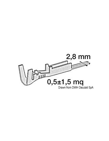 Innesto maschio in ottone