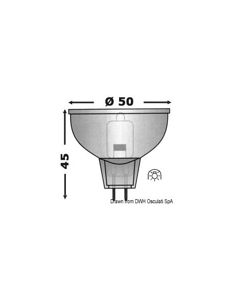 Lampadina alogena dicroica