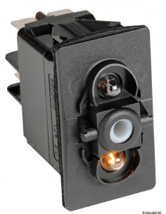 Interruttore a bascula impermeabili IP56 Marina R II doppio LED
