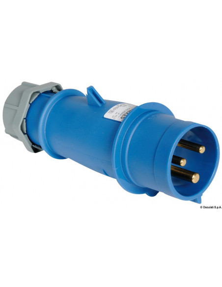 Spina corrente standard per attacco a banchina IP44