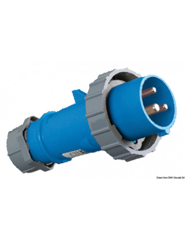 Spina corrente standard per attacco a banchina IP67