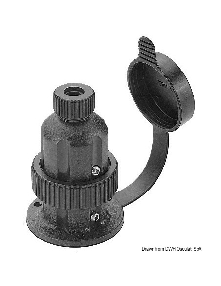 Spina stagna in policarbonato e contatti in ottone