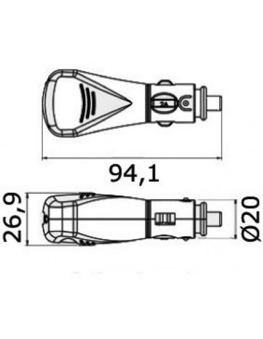 Prese USB 12/24V