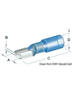 Faston preisolati con termoretraibile a tenuta stagna da 6,3 mm