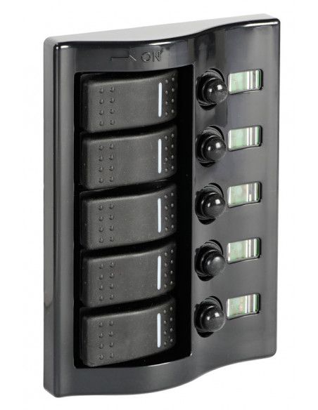 Pannello elettrico con interruttore carenato