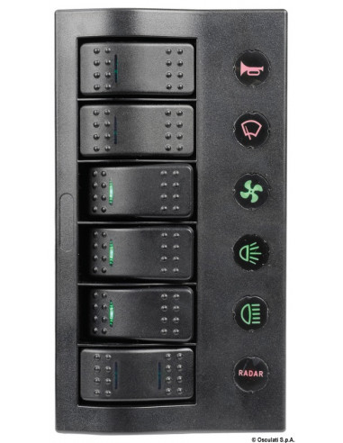 Pannello elettrico serie PCP Compact con circuit breaker + LED