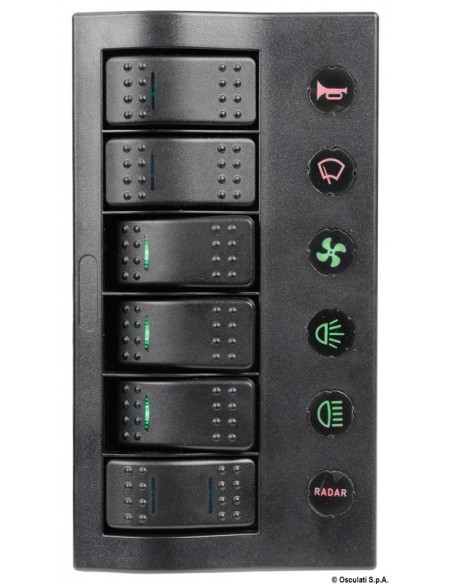 Pannello elettrico serie PCP Compact con circuit breaker + LED