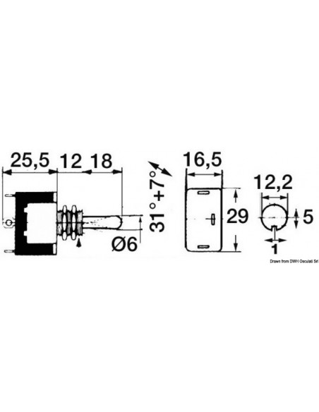 Interruttore CARLINGSWITCH a levetta