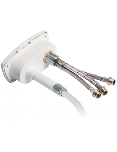 Box doccia New Edge con miscelatore e doccia a pulsante Mizar