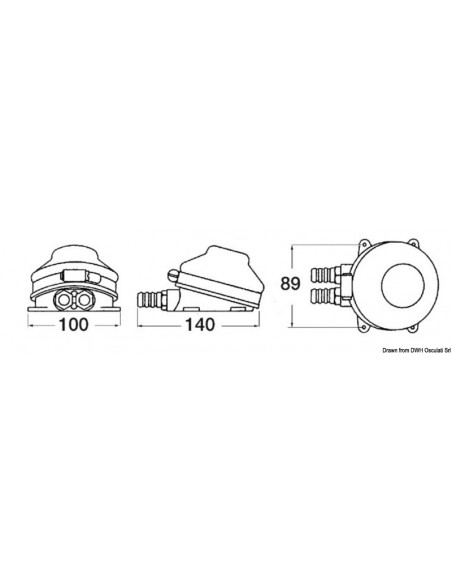 Pompa a pedale WHALE Baby Foot MK2 autoaspirante