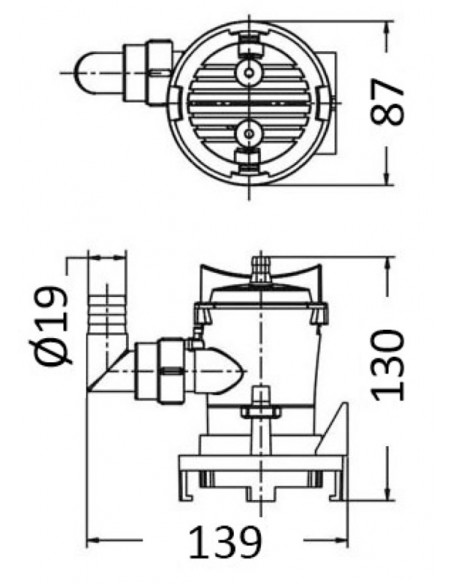 Pompa centrifuga Europump per aerazione vasche del pescato