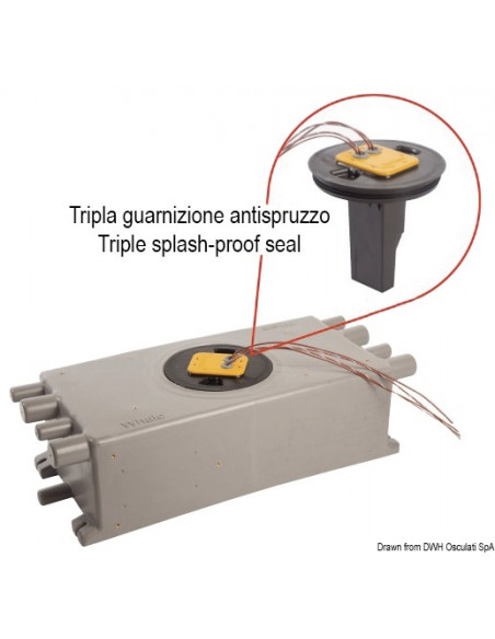 Pozzetto di raccolta acque grigie WHALE con sensore IC integrato