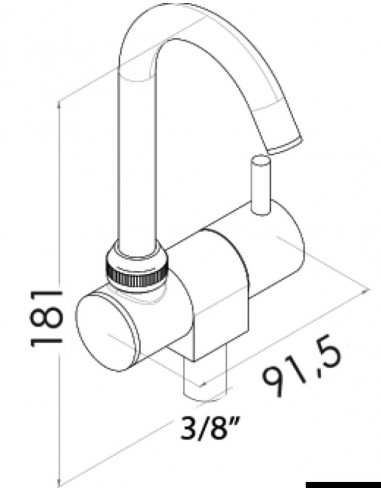 Rubinetto serie Slim