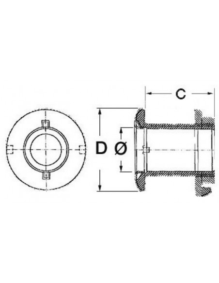 Scarico a mare tutto filetto lunghi